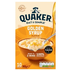 Quaker Oat So Simple Golden Syrup Porridge Sachets 10x36g