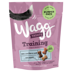 Wagg Training Treats with Beef, Chicken & Lamb 500g