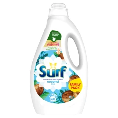 Surf  Concentrated Liquid Laundry Detergent Coconut Bliss 1.62 L (60 washes)