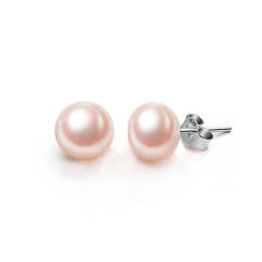 Ever Faith 925 Sterling Silver Freshwater Cultured Pearl Stud Earrings for Women Girls