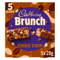 Cadbury Brunch Chocolate Chip Cereal Bars 140g