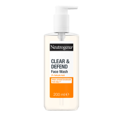 NEUTROGENA CLEAR & DEFEND FACIAL WASH 2% SA 200ML