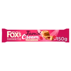 Fox's Jam 'n' Cream Raspberry & Vanilla 150g