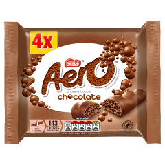 Aero Purely Chocolate 4 Bars 108g