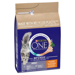 Purina ONE Adult Cat Food with Chicken & Whole Grains 3kg