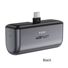 ACEFAST M9-5000 PD20W capsule power bank Mini Power Bank USB C Battery Pack Quick Charge Portable Charger Compatible with USB C Phones Samsung Huawei,Pixel,Xiaomi and More black