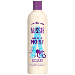 Aussie Miracle Moist Shampoo - Moisture-Quenching, Replenishes Dry, Damaged, Brittle Hair, 500ml