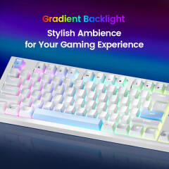 Ochama RGB Wired Mechanical Keyboard USB-A (US International Layout) - White / RGB