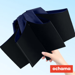 ochama Navy Blue Folding Umbrella 8 Ribs