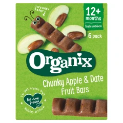 Organix Goodies Chunky Apple & Date Fruit Bars 6 Pack 102g