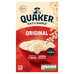 Quaker Oat So Simple Original Porridge Sachets 10x27g