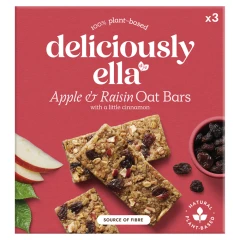 Deliciously Ella Apple & Raisin Oat Bars 3 x 50g