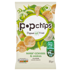 popchips Sour Cream & Onion Sharing Crisps 85g