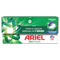 Ariel 3in1 PODS, Washing Liquid Capsules 25 Washes