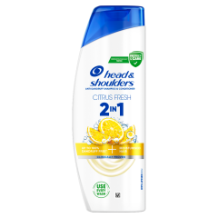 Head & Shoulders Citrus Fresh 2in1 Anti Dandruff Shampoo for greasy hair 330ml. Daily use