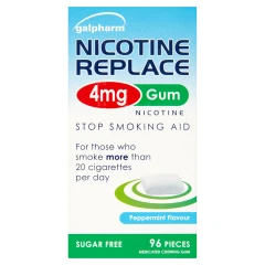 Galpharm Nicotine Replace 4mg Gum Peppermint Flavour 96 Pieces