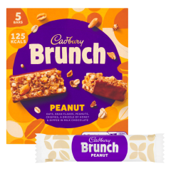 Cadbury Brunch Peanut Cereal Bars 140g