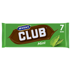 McVitie's Club Mint Chocolate Biscuits 7 x 23g