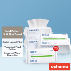 ochama Disposable Face Towels, 90 sheets