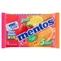 Mentos Fruit 5 X 38g