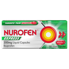 NUROFEN EXPRESS 200MG 10 LIQUID CAPSULES