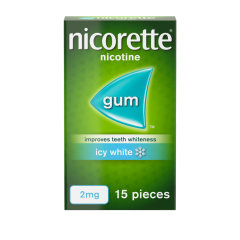 NICORETTE 2MG GUM ICY WHITE 30PC