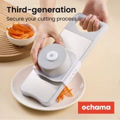 ochama Vegetable Chopper (3 Blades + Hand Guard)