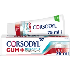 Corsodyl Gum+ Breath & Sensitivity Toothpaste 75ml