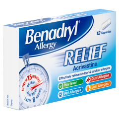 BENADRYL ALLERGY CAPSULES 12PK