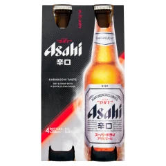 Asahi Super Dry Bottle 4 x 330ml