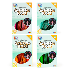 LIGHT UP SKIPPING ROPE 4 ASSTD