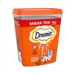 Dreamies with Tasty Chicken Mega Tub 350g