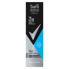 Sure Men Maximum Protection Anti-Perspirant Aerosol Clean Scent 150 ml