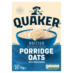 Quaker British Porridge Rolled Oats 1kg