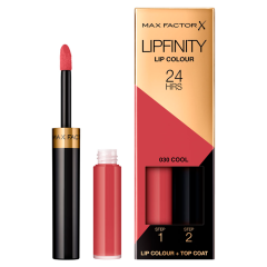 Max Factor Lipfinity Lip Colour Lipstick, 2-Step Long Lasting, 030 Cool, 2.3ml + 1.9g