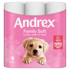 Andrex Family Soft Toilet Tissue 9 Rolls