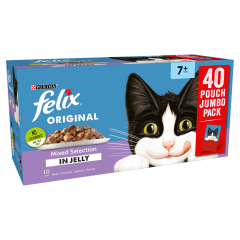 Felix Senior Mixed Selection in Jelly Cat Food 40 x 100g (4000g)