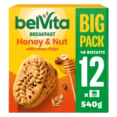 BelVita Breakfast Honey & Nuts with Choc Chip Biscuits 540g