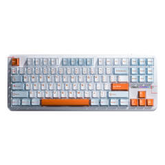 AULU F87 Wireless Mechanical Keyboard Nimbus Switch V3 - Blue+White+Orange