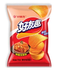 Orion-Korean kimchi flavoured potato chips 70g