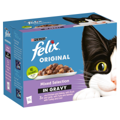 Felix Adult Cat Food Mixed Selection in Gravy 12 x 100g