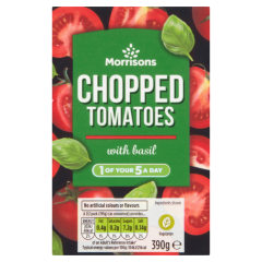 Morrisons Chopped Tomatoes with Basil 390g