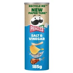 Pringles Salt & Vinegar Sharing Crisps 185g