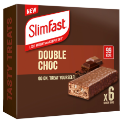 SlimFast Double Choc Snack Bars Multipack 6 x 25g (150g)