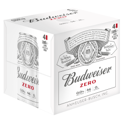 Budweiser Zero Alcohol Free Lager Beer Cans 4 x 330ml