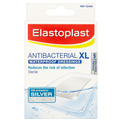 Elastoplast Antibacterial XL 5 Waterproof Dressings