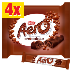 Aero Purely Chocolate 4 Bars 108g