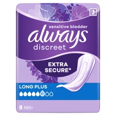 Always Discreet Long Plus Pads 8 Pads