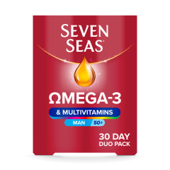 Seven Seas Omega-3 & Multivitamins Man 50+ Supplements, 30-Day Pack