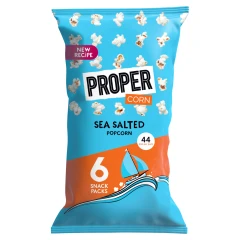 PROPERCORN Sea Salted Popcorn 6 x 10g (60g)